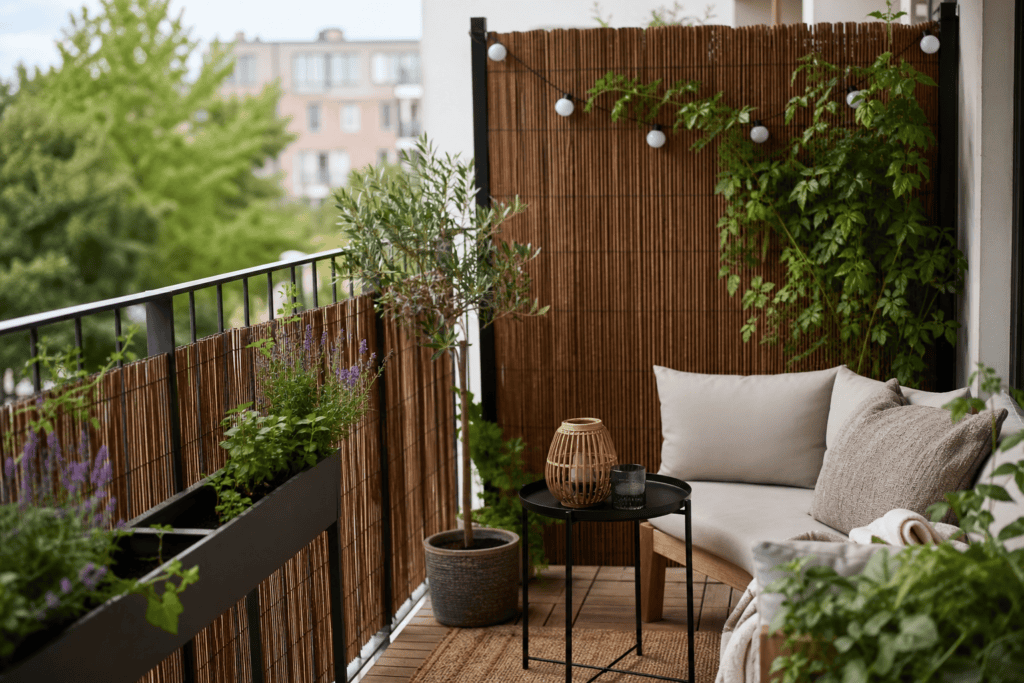 Hoe creëer je meer privacy op een balkon?