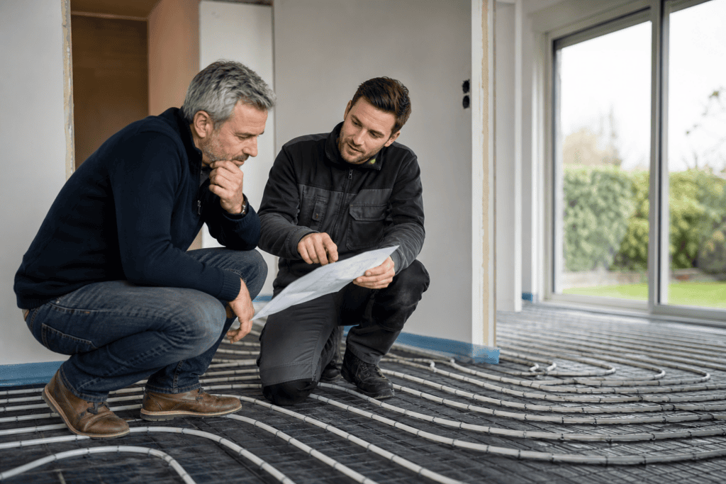 Hoe kies je een installateur voor vloerverwarming?