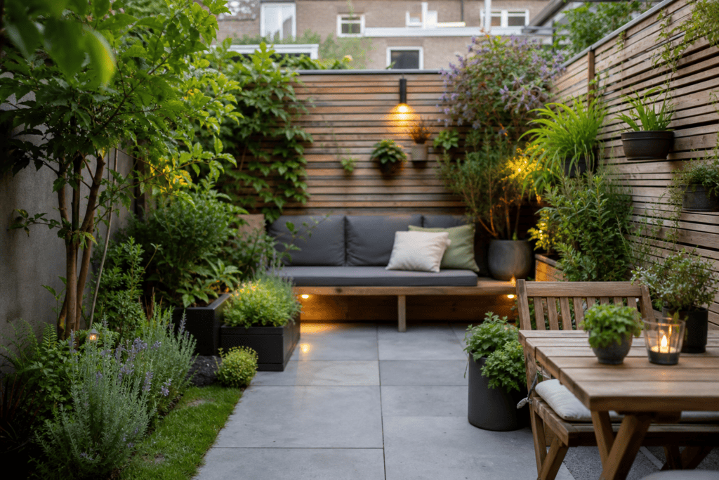 Hoe richt je een kleine tuin gezellig en praktisch in?