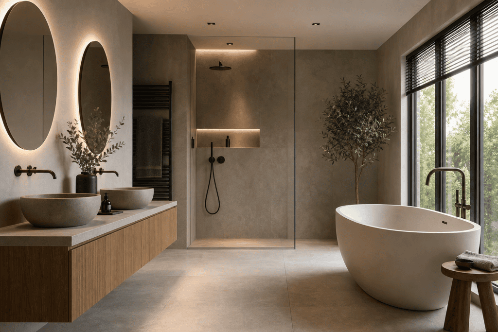 Nieuwste badkamer interieur 2026: slimme ideeën voor een stijlvolle badkamer