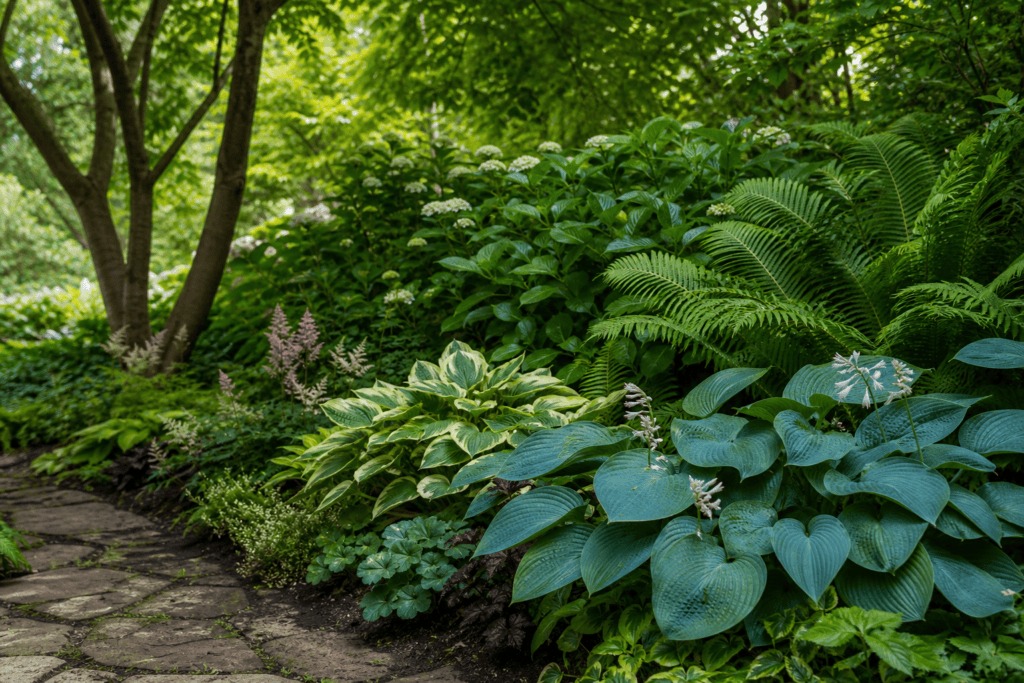 Wat zijn geschikte planten voor een schaduwrijke tuin?