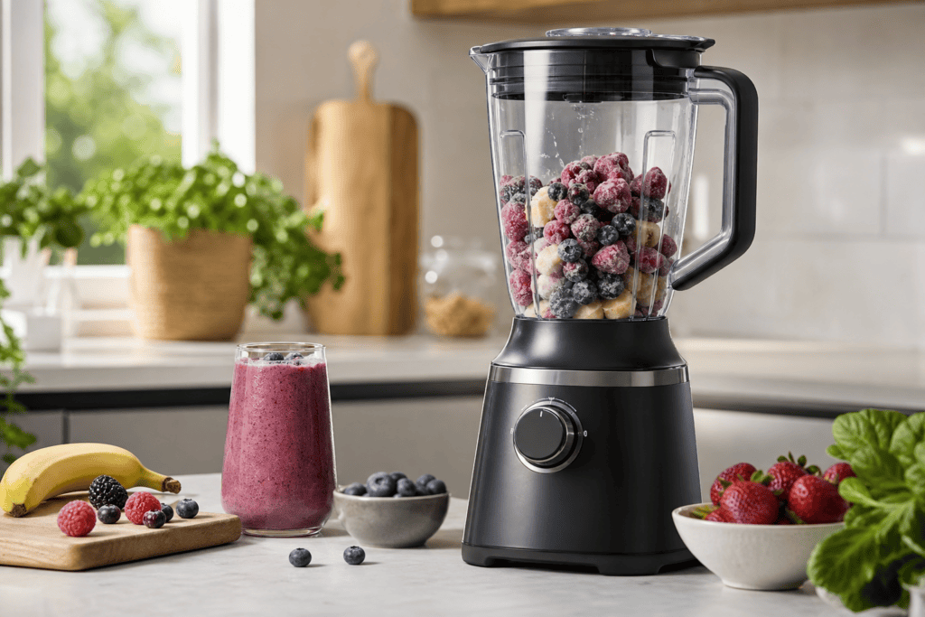 Welke blender is geschikt voor smoothies met bevroren fruit?