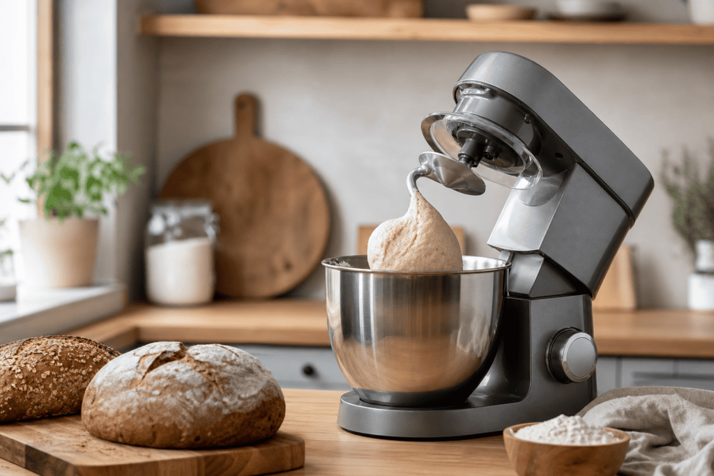 Welke keukenmachine is geschikt voor het kneden van brooddeeg?