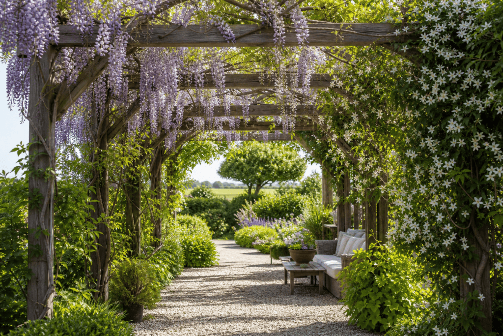 Welke klimplanten zijn geschikt voor een pergola?