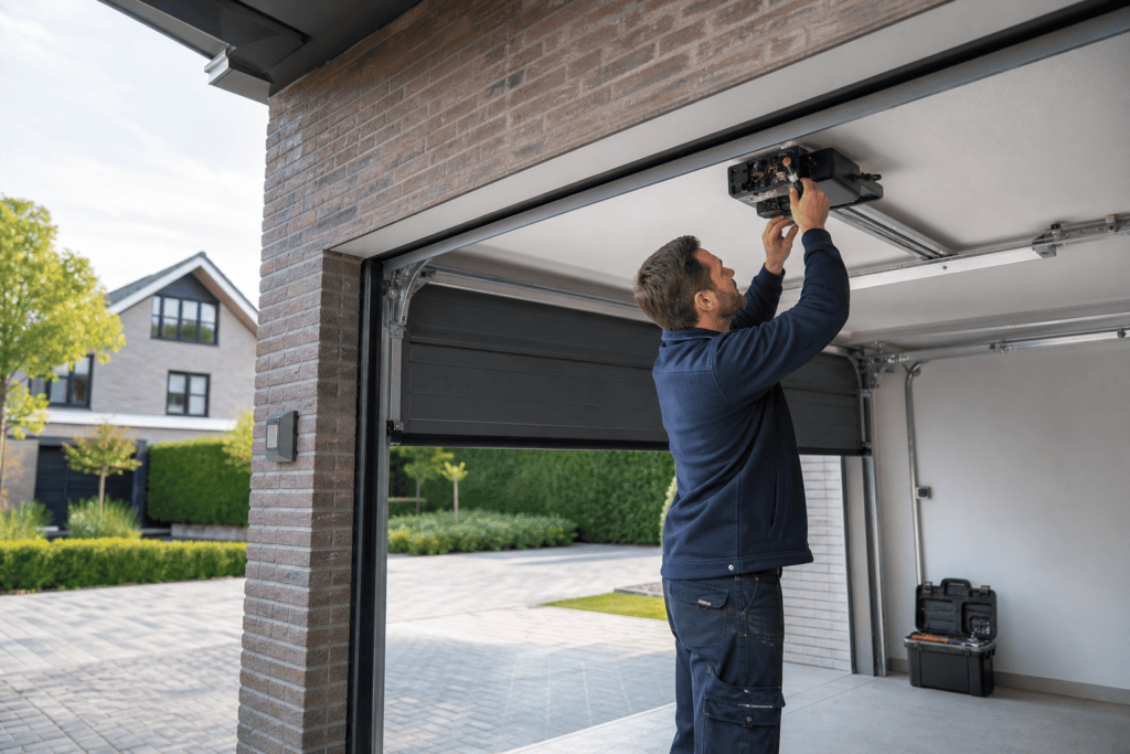 Welke specialist kan een elektrische garagedeur plaatsen?