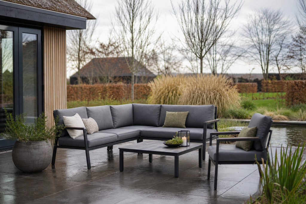 Welke tuinmeubelen kunnen het hele jaar buiten blijven staan?